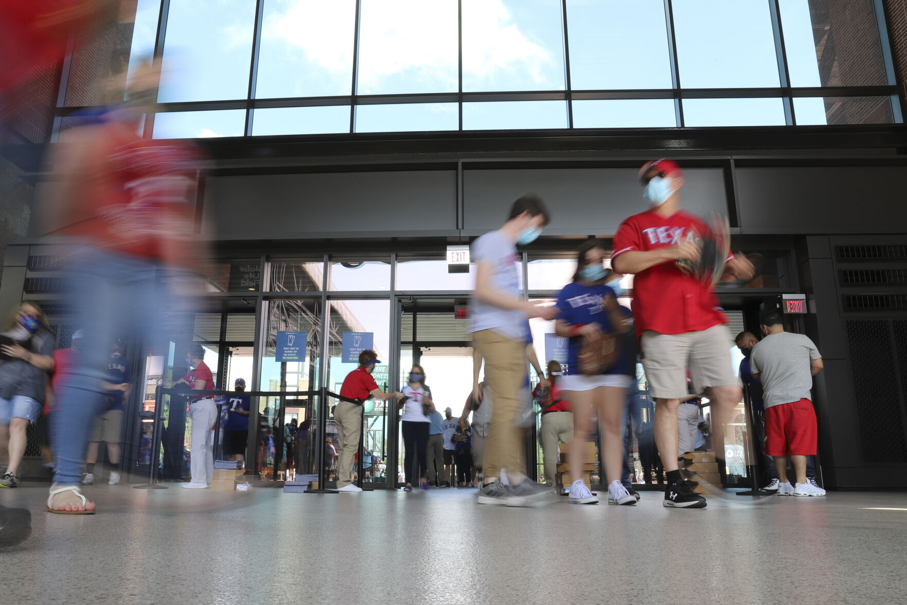 Photos: Texas Rangers play in front of fans at Globe Life Field for the first time